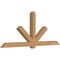 Ekena Millwork Kennewick Timber Gable Bracket, Western Red Cedar, 108"W x 45"H x 5 1/2"D x 5 1/2"F, 10/12 Pitch GBW108X45X0606KEN00SWR - alternate 3